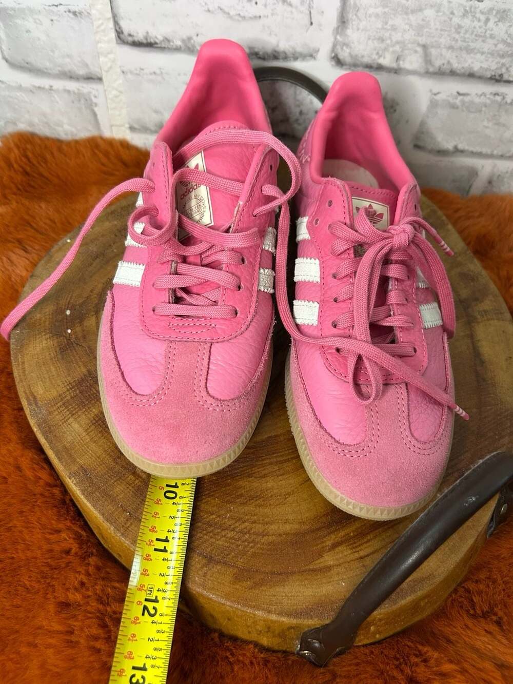Adidas Originals Samba OG Pink and White Gum Sole Style Number JQ4488 - Picture 3 of 4